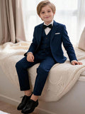 Boys Navy Blue 3-Piece Suit Set | Pack of 12 | Unit Price $11 | Mix-GC-114