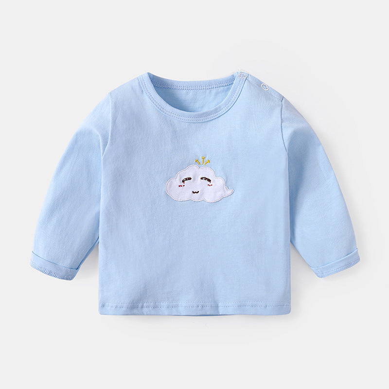 Baby long sleeved T-shirt pure cotton baby top