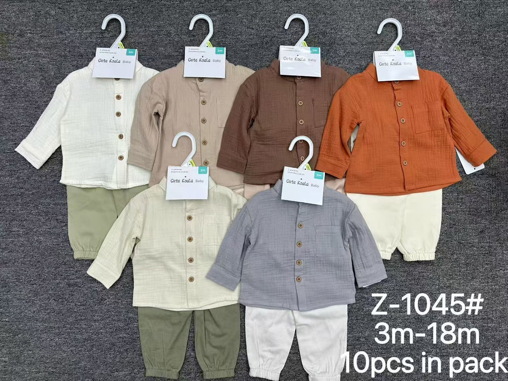 New design baby 2pcs set Size:3m-6m-9m-12m-18m moq 10set each color