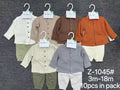 New design baby 2pcs set Size:3m-6m-9m-12m-18m moq 10set each color