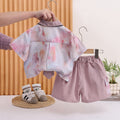 Short sleeved baby summer two-piece set