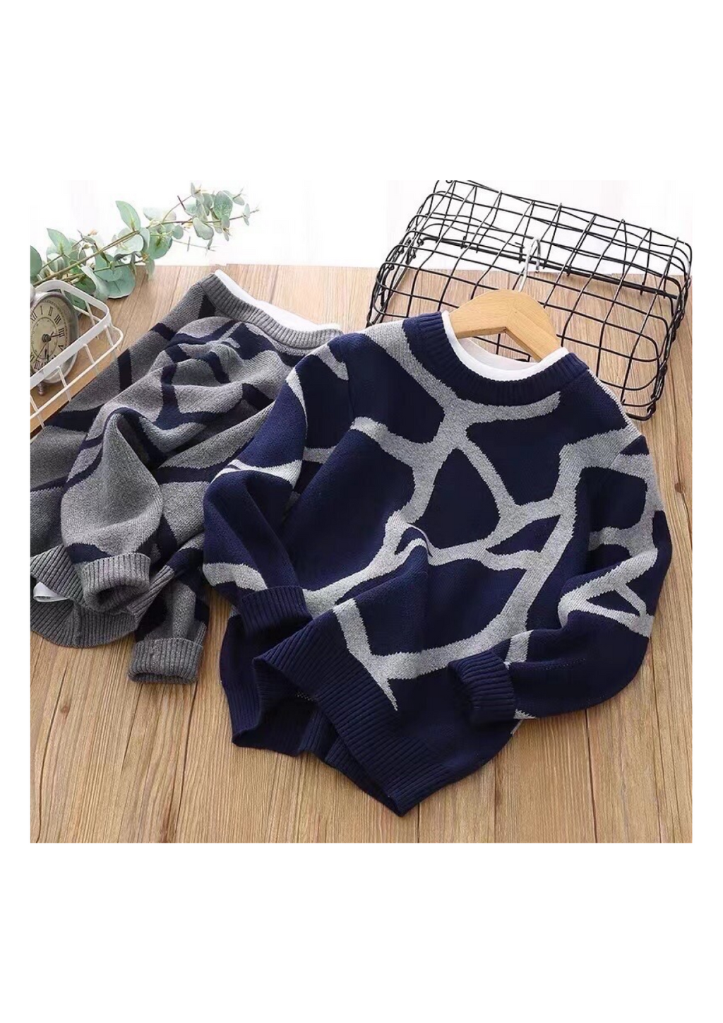 Boys Geometric Knit Sweater | $3.80/unit | MOQ 24