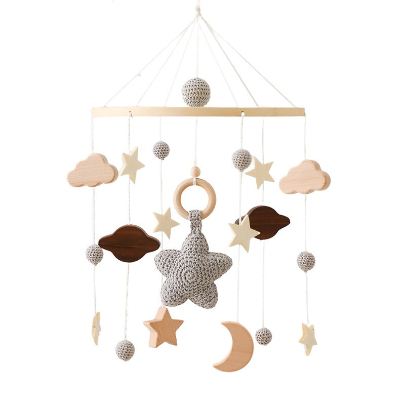 Baby Crib Wind Bell — Soothing Wooden Bed Hanging Toy for Infants & Toddlers (0-3 Years)