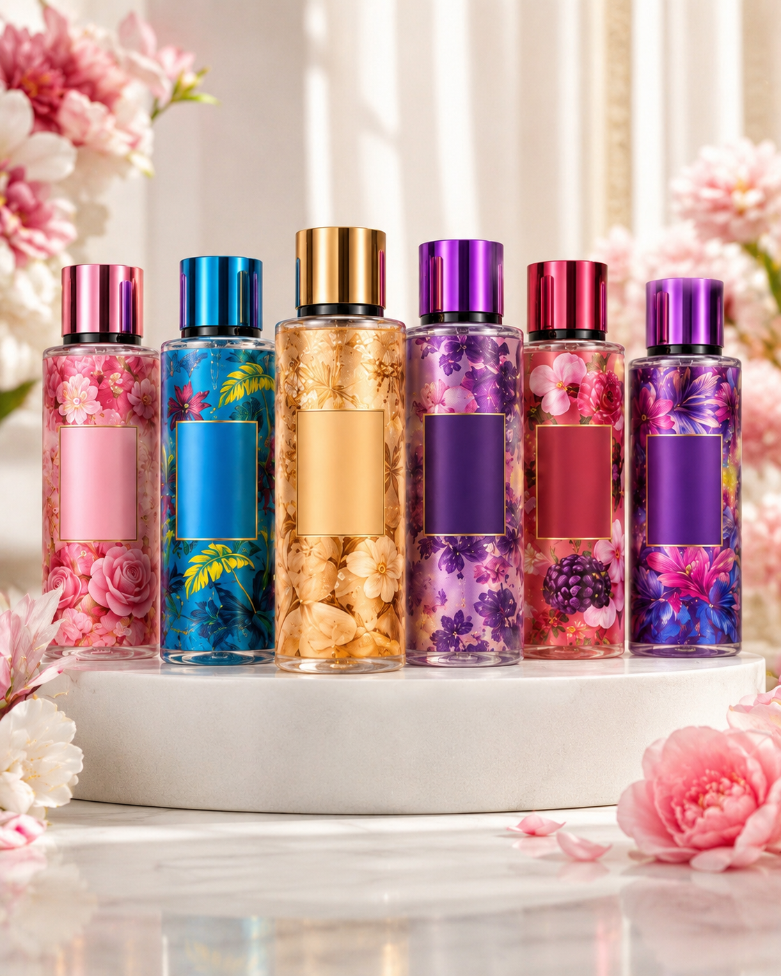 Body & Bath Spray Perfumes — Bulk Wholesale (288 pcs/box)