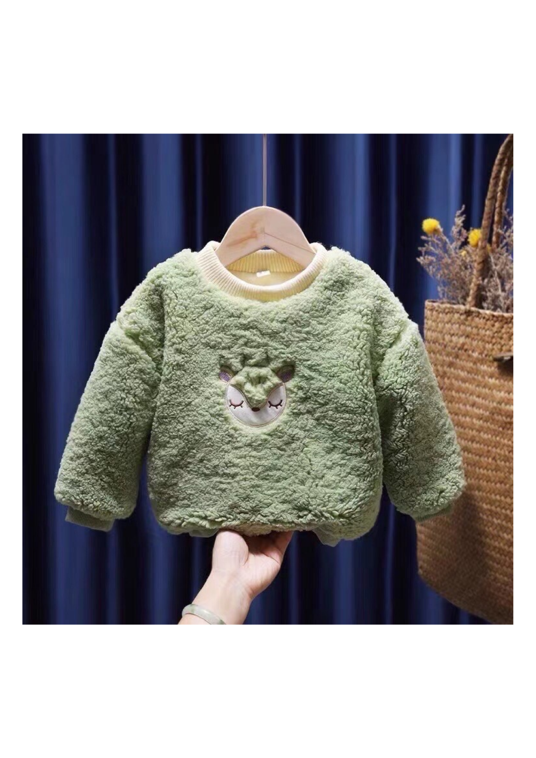 Kids Fluffy Deer Sweater | $3.80/unit | MOQ 24