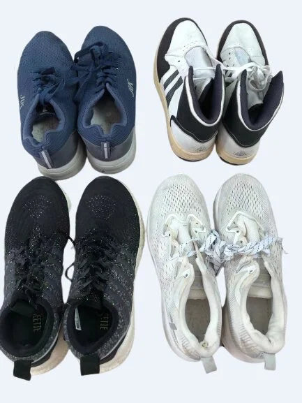 used shoes of women and men.