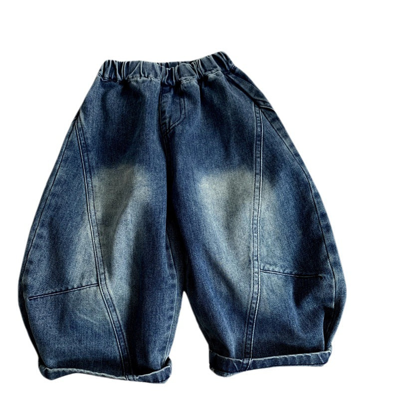 Children's wide legged baby girl pants