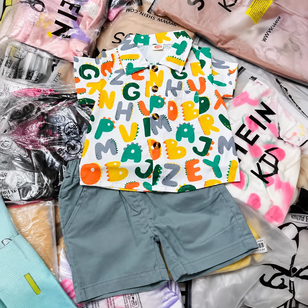 New Mixed SHEIN Clothes for Girls & Boys | Pack of 12: $27.60 | $2.30/pc | MOQ 100 | Code MIX-GB-100