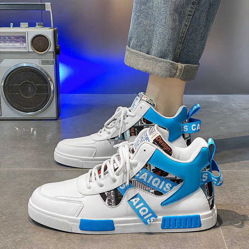 Men's High Top Casual Sneakers – Outdoor Sports Board Shoes