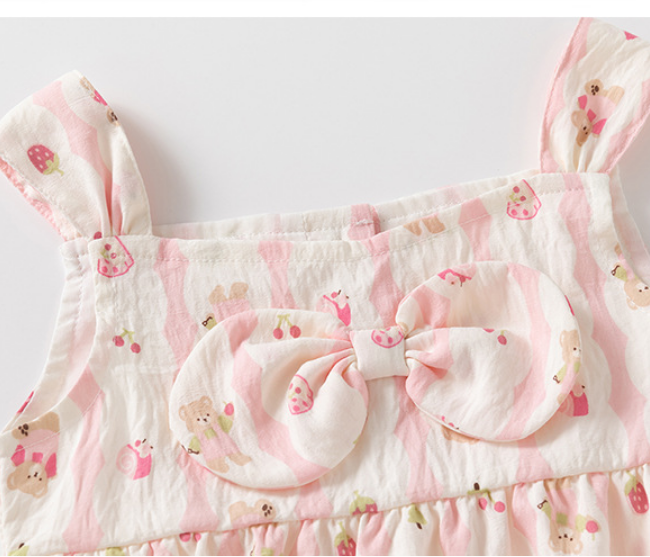 Sleeveless baby jumpsuit