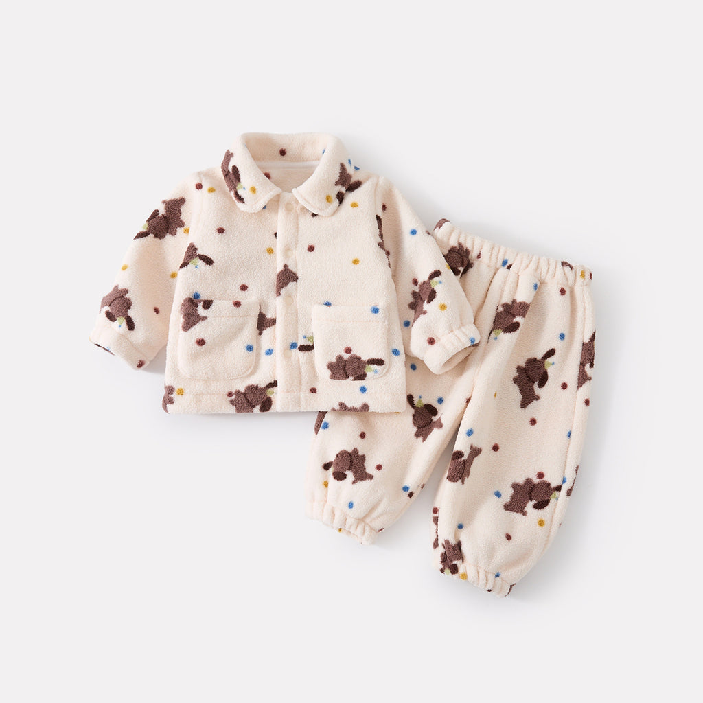 Stylish Thickened Two-Piece Separated Outfit for Baby