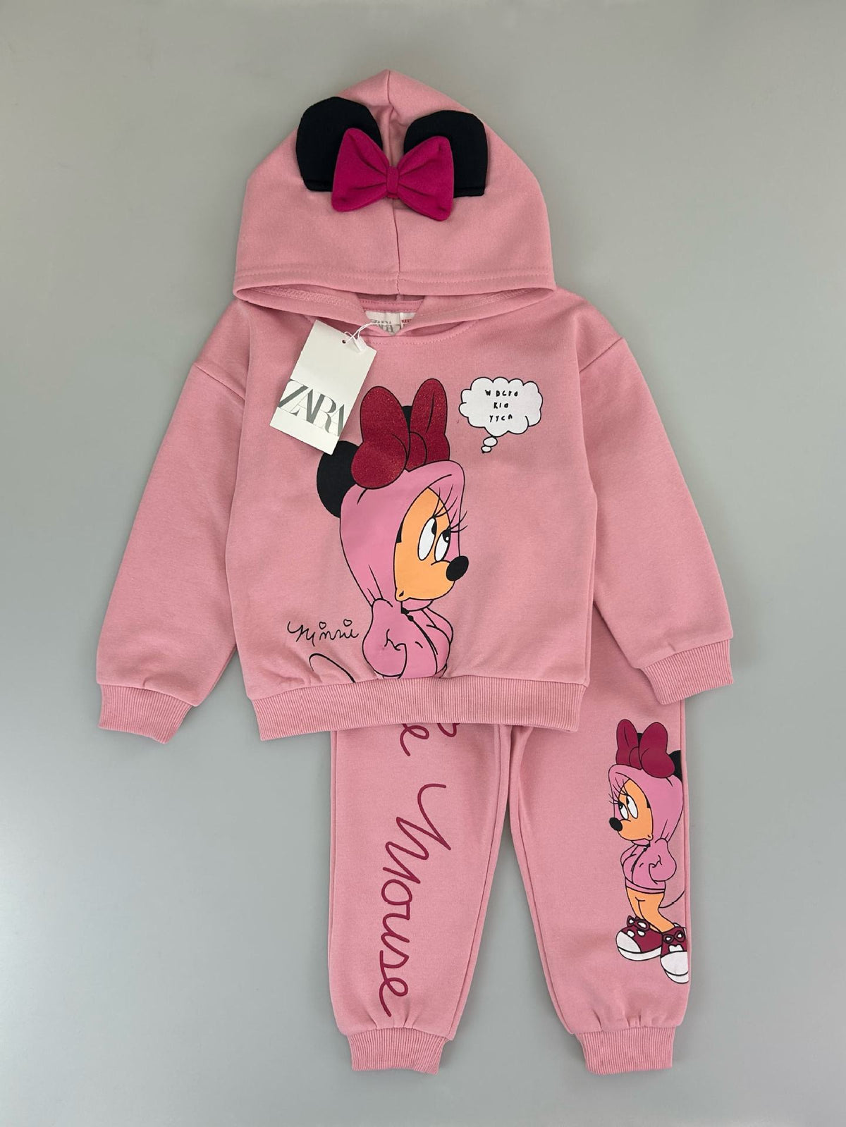 Mix-GC-110 | Kids' Minnie Mouse 2-Piece Tracksuit Set – Boys & Girls | Mixed Designs | Sizes 2-12 Years Old | $7.00/set | $84.00/dz | MOQ 500 | Total $3,500.00