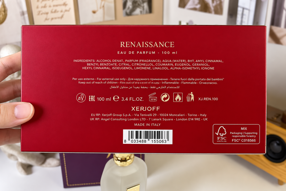 Xerjoff Renaissance 100 ml Perfume | Wholesale 12-Bottle Lot | $48/Unit