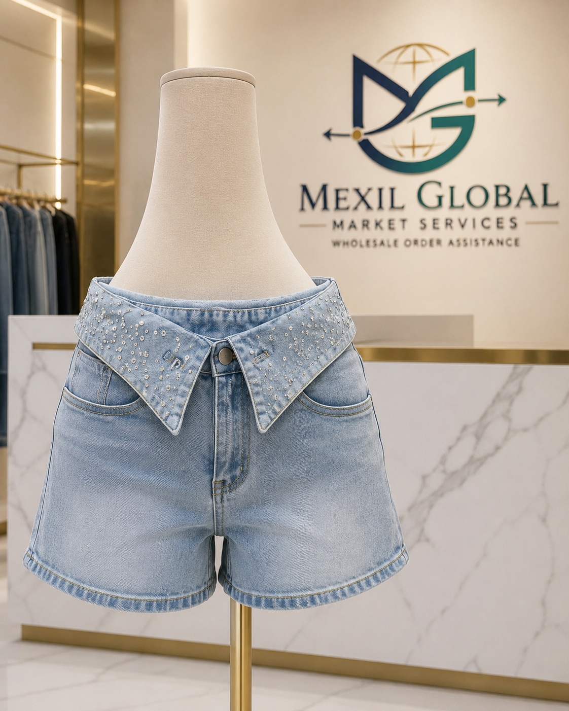 Women's Trendy Denim Short Pants — Hot New Style | Bulk Wholesale (MOQ 100 pcs)