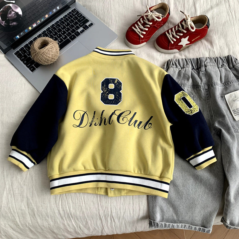 Boys' outerwear children's spring and autumn clothing baby