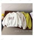 Kids R pocket stripe sleeve utility sweatshirt in khaki and navy blue