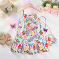 Girls' Floral Ethnic Style Strap Dress — Baby Girl Boho Summer Dress