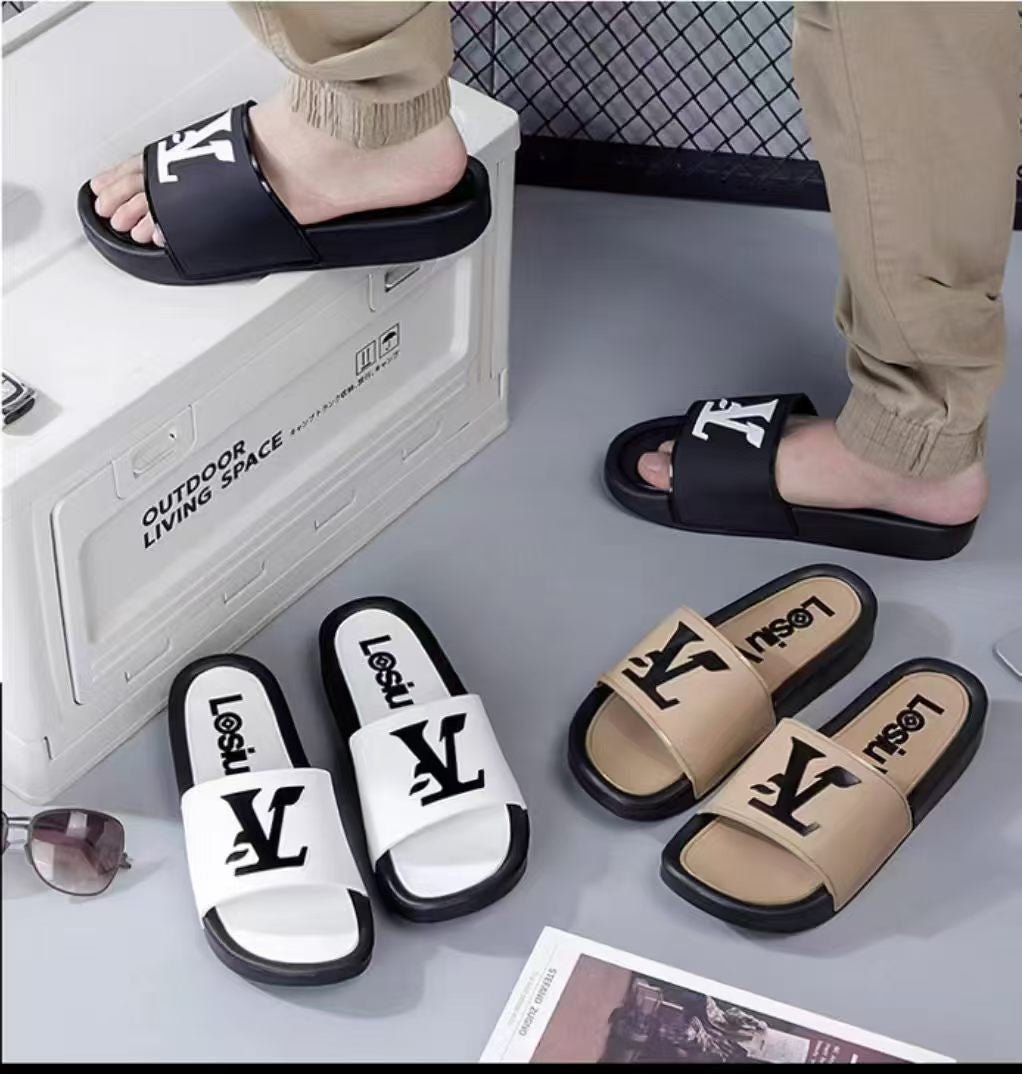 Chanel Tweed CC Logo Slide Sandals |all mixed  $12.5/pair | MOQ 120 Mixed | 2 Colors