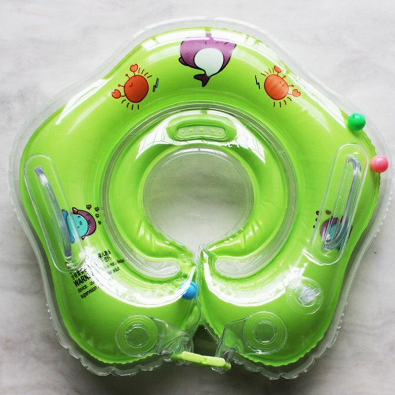 Baby Neck Ring Thickened Double Airbag Newborn Baby Swimming Ring Crystal Ring Inflatable Neck Ring Baby Swimming Ring