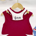 Fashionable Summer Outfit for Girls, Stylish Short Sleeve Trendy Denim Mid-Length Pants Two-Piece Set