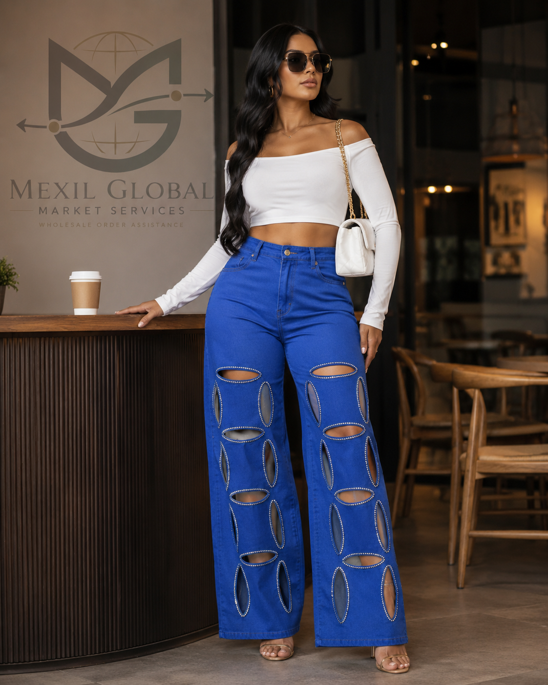 Women's Designer Long Jeans — Elegant & Bestselling Style | Bulk Wholesale (MOQ 100 pcs)