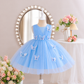 Girls' Butterfly Party Dress | Pink, Blue & Purple | Mixed Sizes 2–7 | Mix-GC-134
