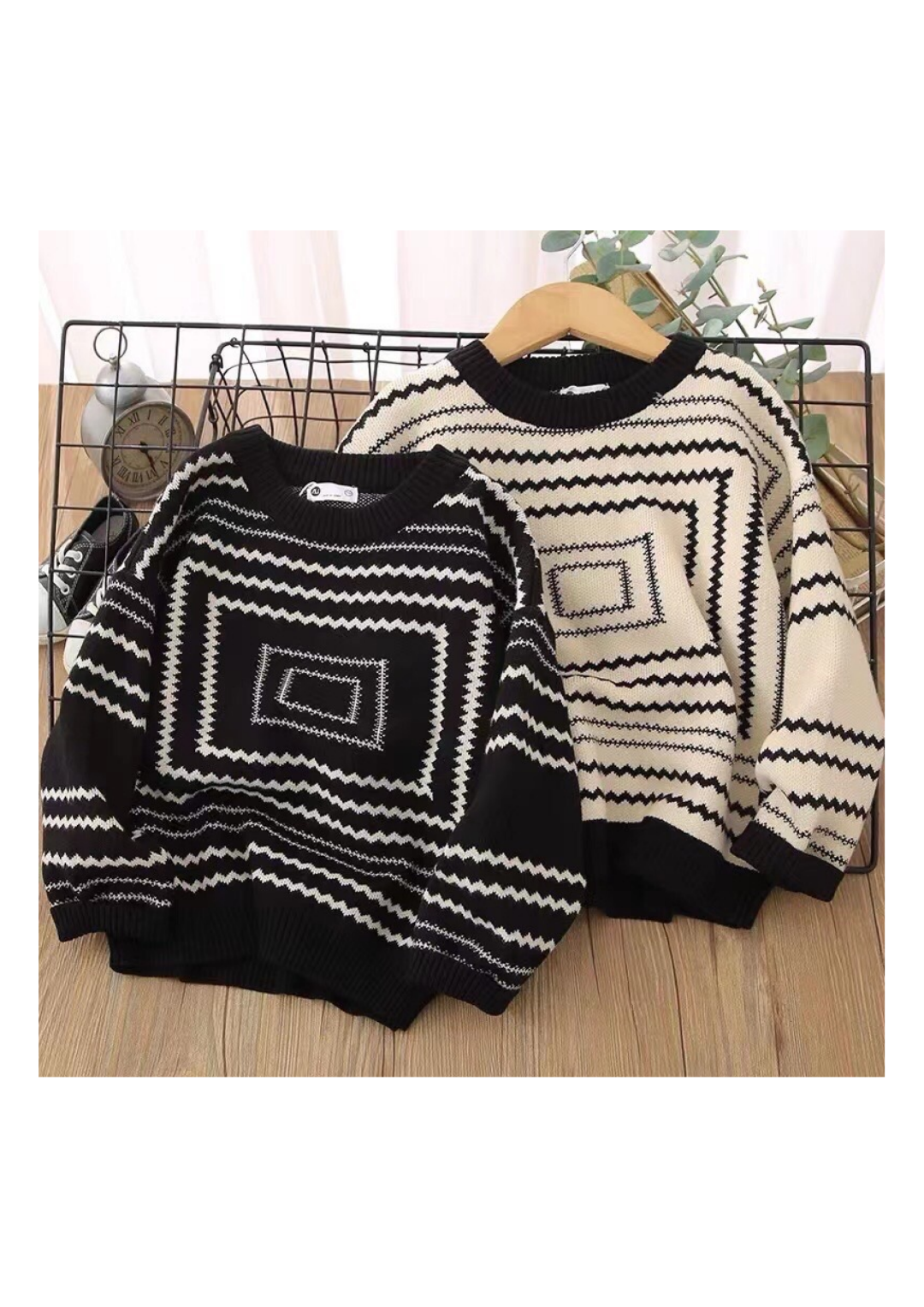 Kids Geometric Zigzag Knit Sweater | $3.80/unit | MOQ 24