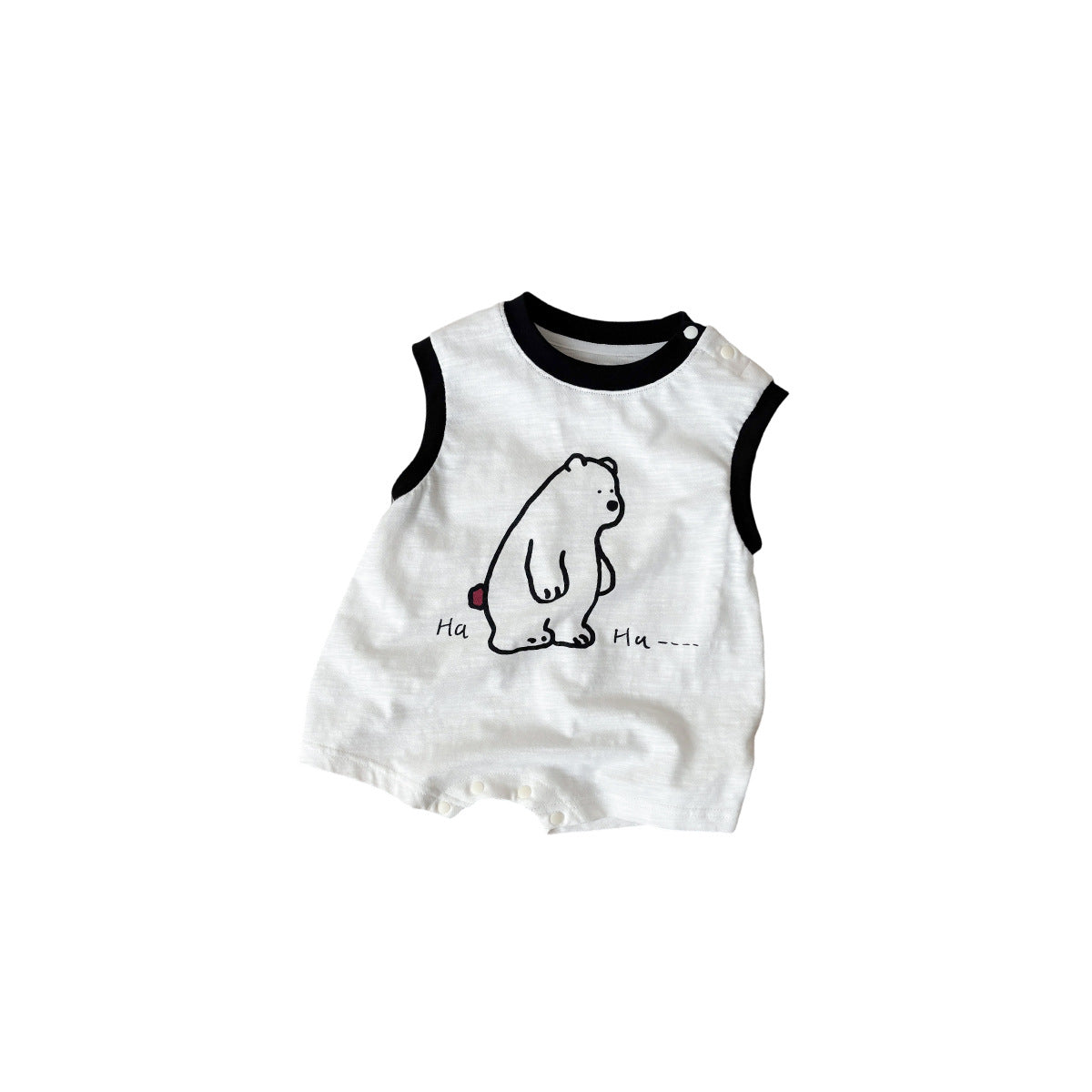 Lightweight Breathable Cartoon Print Baby Crawling Suit