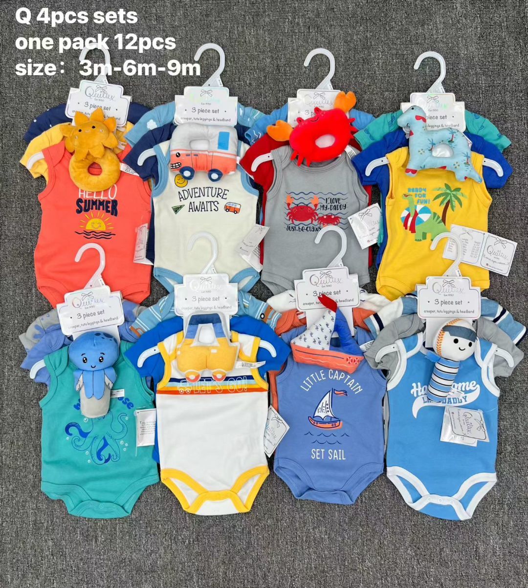 baby romper set moq 12set each color