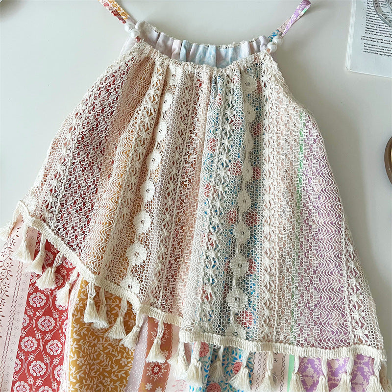 Girls' Summer Dress, Children's Beach Dress, Fashionable and Stylish for Girls, Summer Outfit