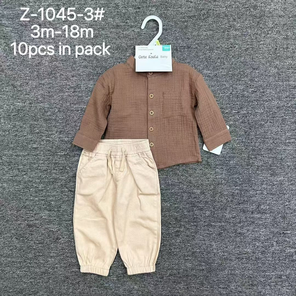 New design baby 2pcs set Size:3m-6m-9m-12m-18m moq 10set each color