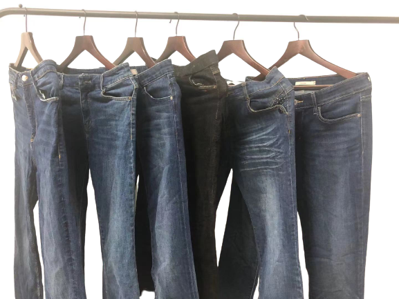 Used summer clothes jeans pant women's second hand clothing
