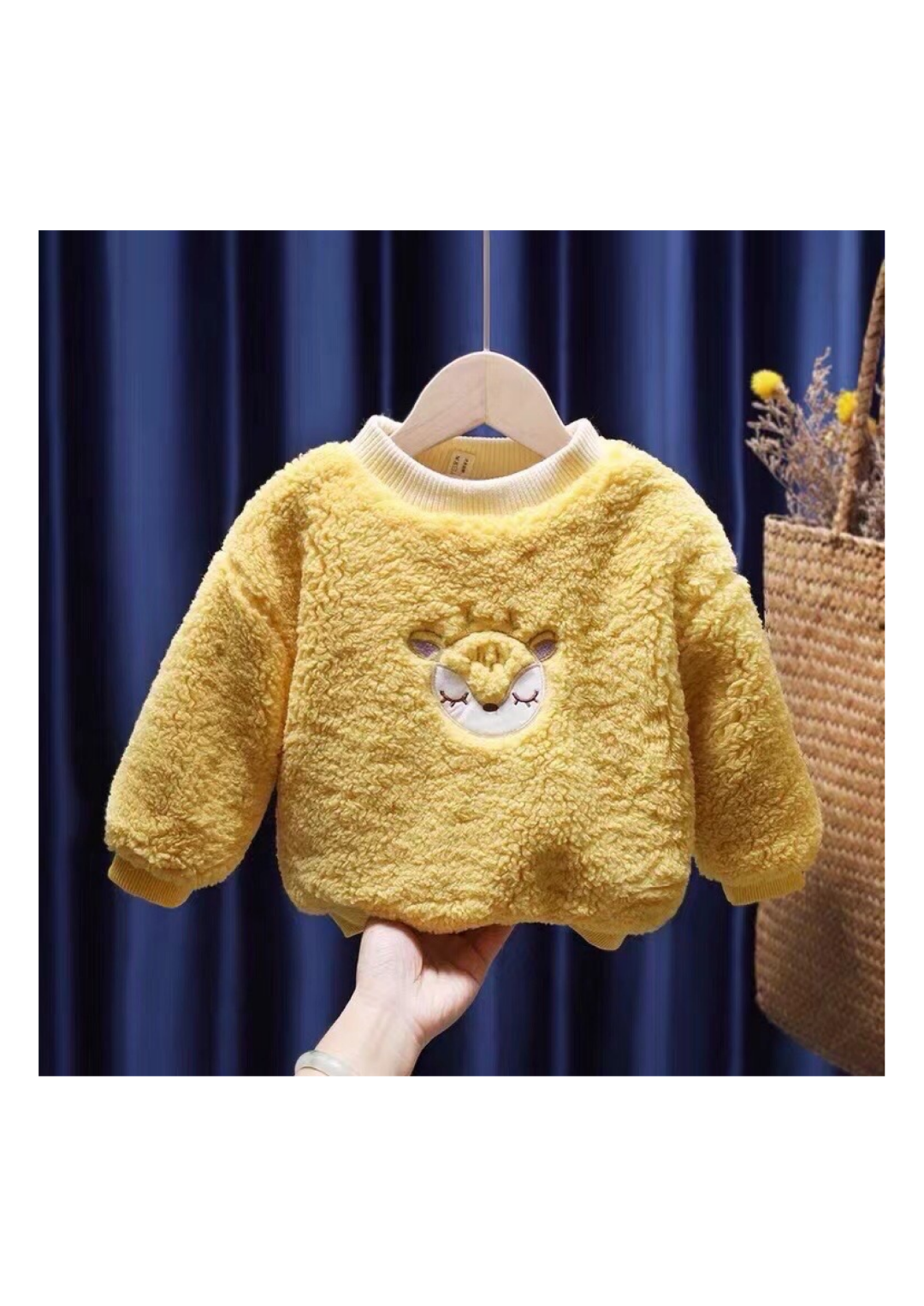Kids Fluffy Ladybug Sweater | $3.80/unit | MOQ 24