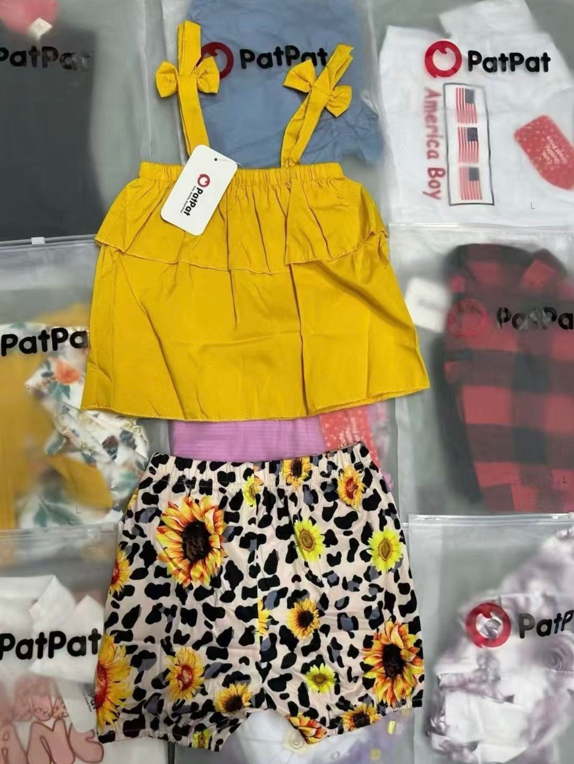 Mix Clothes Patpat Boys & Girls – Mix Size & Style | MOQ 100 pcs | Unit $2.30 | Dozen $27.60 | Code: Mix-GB-220