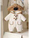 Baby Dog Hooded Warm Romper – Plush Winter Jumpsuit | $9 Each | MOQ 12