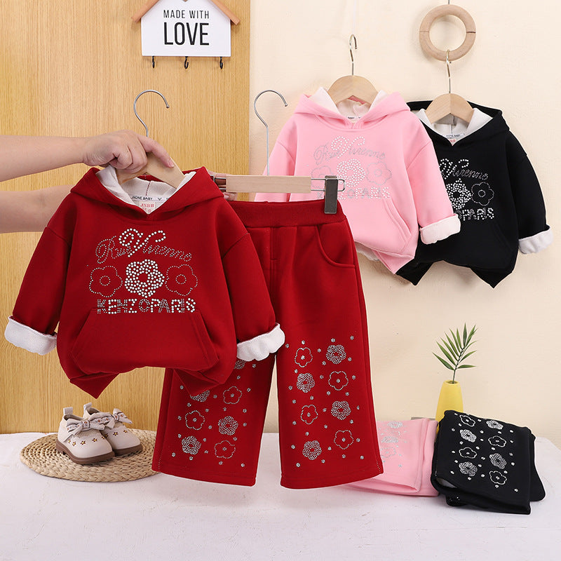 Baby winter casual hooded hoodie baby children's clothing