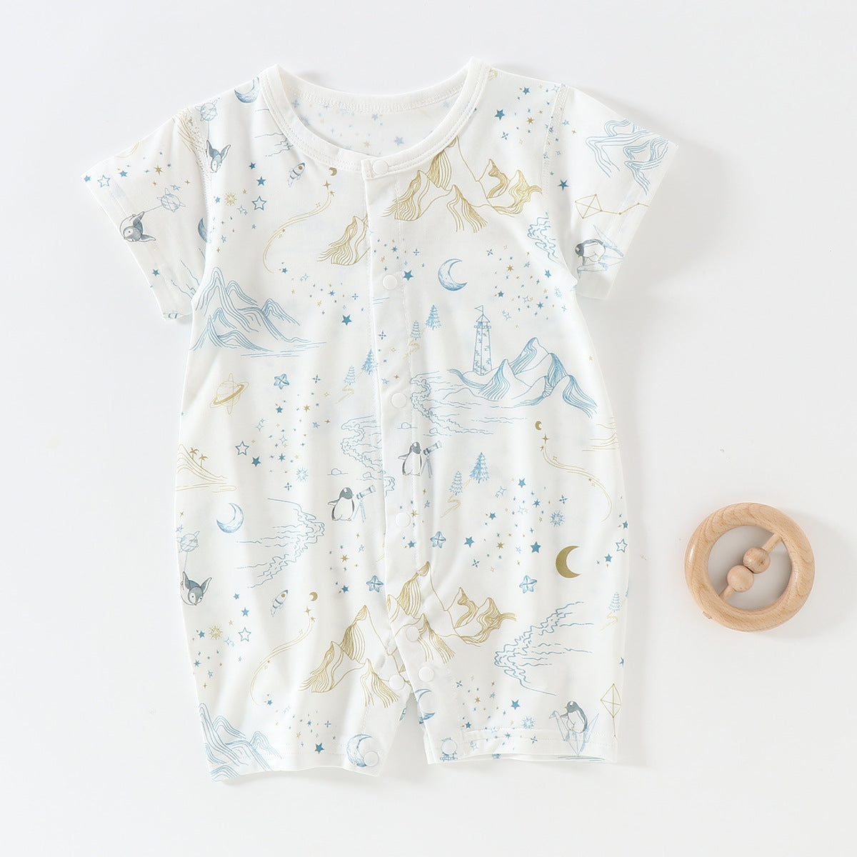 Baby short sleeved jumpsuit