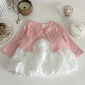 Baby Girl Floral Cardigan & Princess Skirt 2-Piece Set