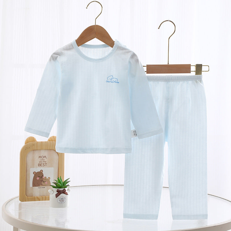 Kids Summer 2-Piece Pajama Set – Short Sleeve Top & Pants