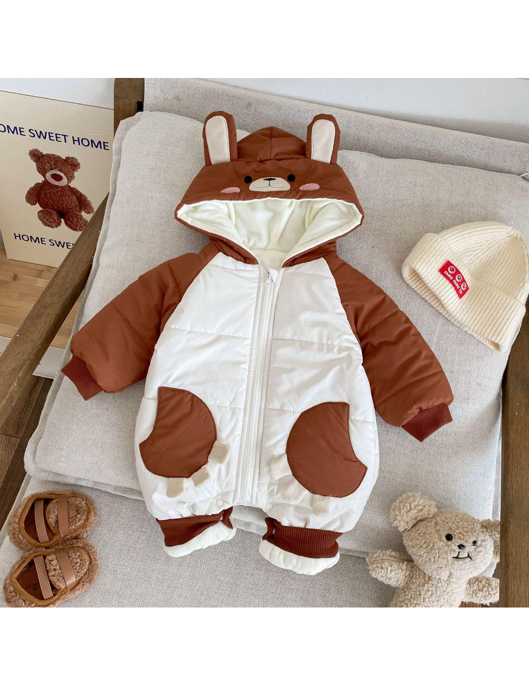 Baby Bunny Hooded Puffer Romper – $7 Each | MOQ 12
