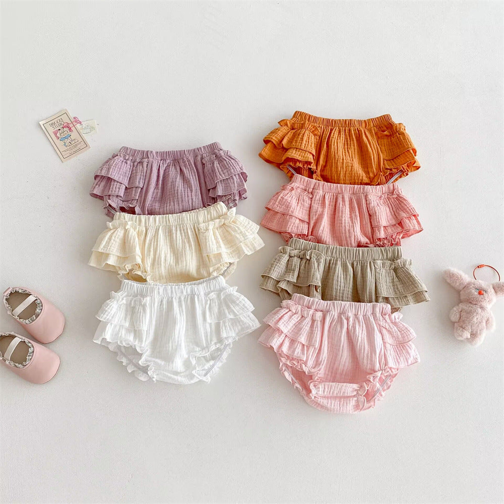Baby girl lace skirt pants