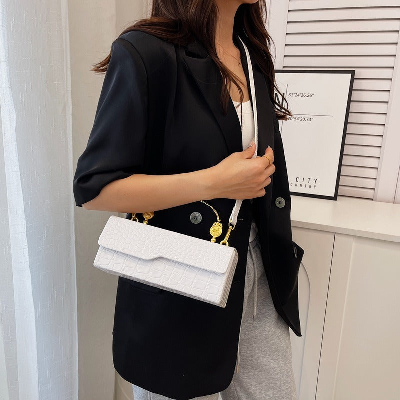 Women's Lacquer Leather Shoulder Bag – Versatile Crossbody