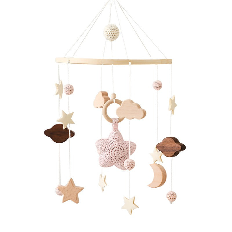 Baby Crib Wind Bell — Soothing Wooden Bed Hanging Toy for Infants & Toddlers (0-3 Years)