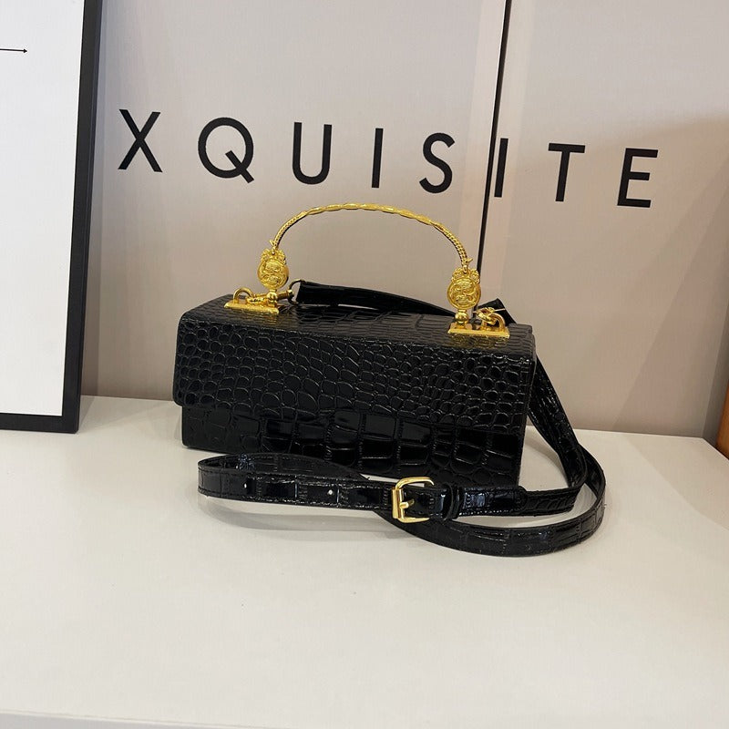 Women's Lacquer Leather Shoulder Bag – Versatile Crossbody