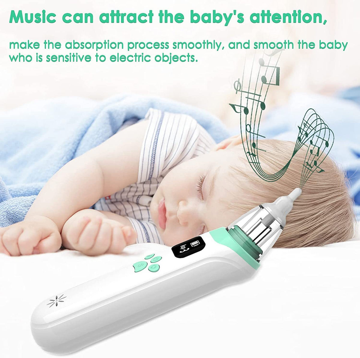 Electric Baby Nasal Aspirator | 3-Level Suction, USB Rechargeable & Quiet