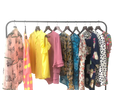Used summer clothes silk blouse women's second hand clothing