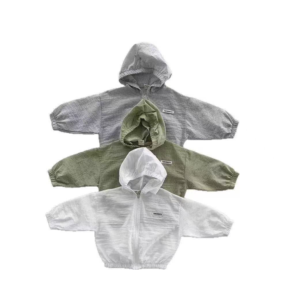 Letter long sleeved baby jacket