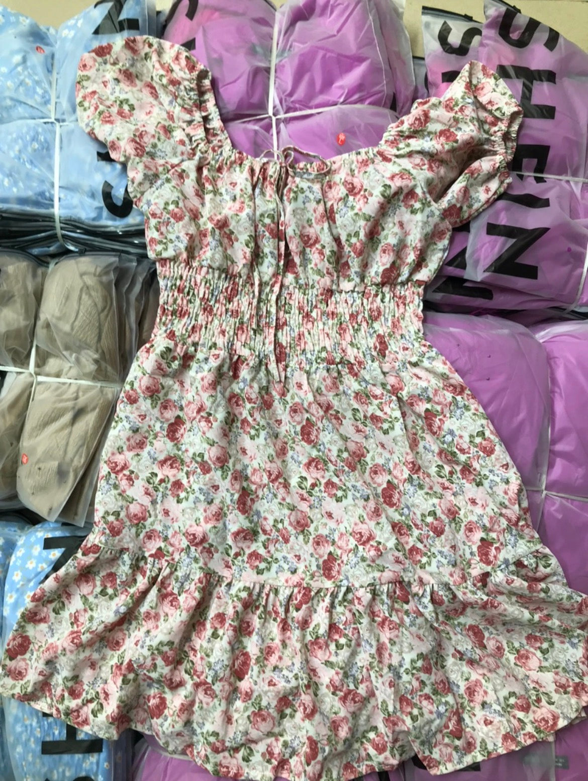 Shein floral smocked dress wholesale