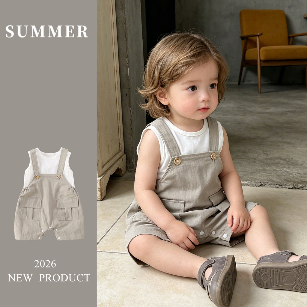 Clothing Baby Lightweight Overalls Separated Set