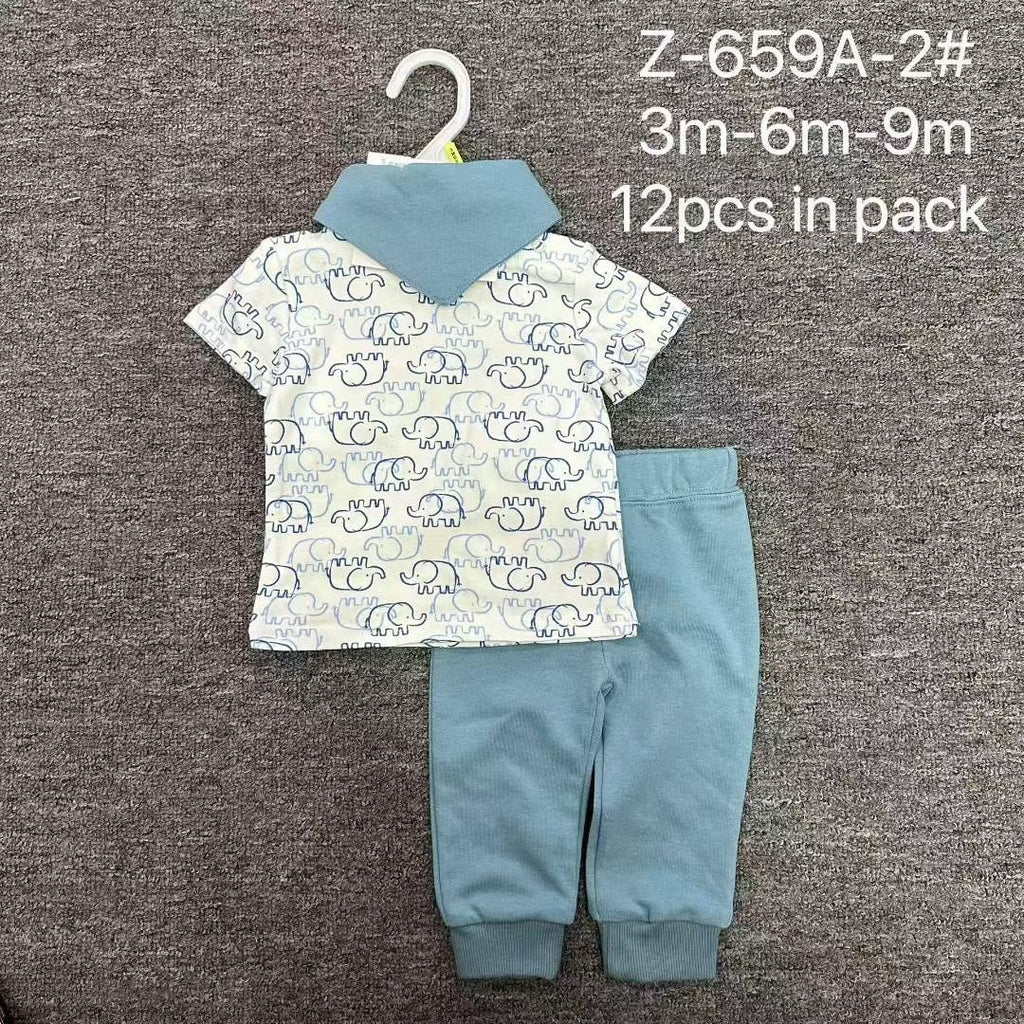 baby 3pcs set Size:3m-6m-9m-12m-18m 10pcs in pack